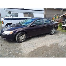 ****S.T.O.A - 2004 CHRYSTLER SEBRING -MAROON -2.7L 224,000KM, ALBERT REGISTERED - HAS PAPERS, 4 DR, 