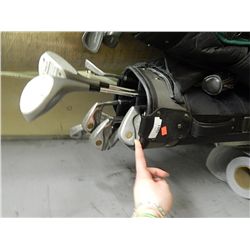 GOLF BAG AND CLUBS - BLACK