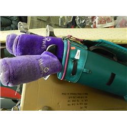 GOLF CLUB BAG AND CLUBS