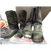 Image 1 : STEEL TOED BOOTS AND COWBOY BOOTS - SIZE 7 MEN OR 9 LADIES