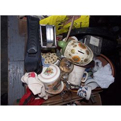 BOX OF COLLECTABLES AND ETC