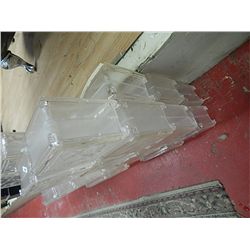 PLASTIC BRICK WALL INSERTS - 14 PC