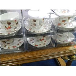 CUP AND SAUCER SETS - 6 SETS PER BOX