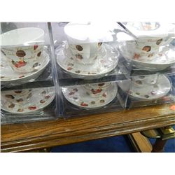CUP AND SAUCER SETS - 6 SETS PER BOX