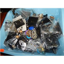 BLUE TRAY OF JEWELERY