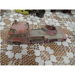 METAL FIRE TRUCK - DINKY SUPER TOY - AS-IS