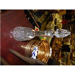 PIN WHEEL CRYSTAL DECANTER