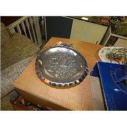 SILVER DISH WITH HANDLE