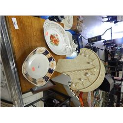 COLLECTORS DISHES, METAL VASE