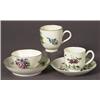 Image 1 : three 18th century english hand-painted porcelain teawares…