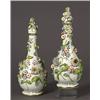 Image 1 : pair of 19th century english hand-painted porcelain bottles…