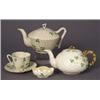 Image 1 : six belleek porcelain shamrock teawares…