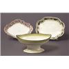Image 1 : three early 19th century english hand-painted creamware dishes…