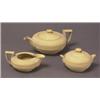 Image 1 : three-piece spode caneware teaset…