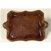 Image 1 : COPELAND and GARRETT brown-glazed POTTERY TRAY…