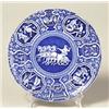 Image 1 : pair spode greek pattern blue transfer plates…