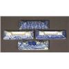 Image 1 : four spode blue transfer knife rests…