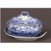 Image 1 : pair spode indian sporting series blue transfer sauce tureens on stands…