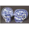 Image 1 : four spode chinoiserie blue transfer items…