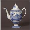 Image 1 : spode waterloo (italian church) pattern blue transfer coffee pot…