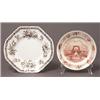 Image 1 : two 19th century english transferware plates…