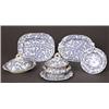Image 1 : Davenport blue Transfer doll&rsquo;s dinnerware…