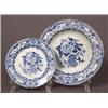 Image 1 : four mason&rsquo;s patent ironstone peonies and bird pattern blue transfer plates…