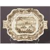 Image 1 : pair 19th century english view of montreal pattern brown transfer tureen stands…
