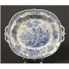 Image 1 : 19th century english canton pattern blue transfer dish…