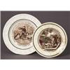 Image 1 : two 19th century english canadian market earthenware advertising plates…