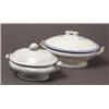 Image 1 : two 19th century english covered tureens…