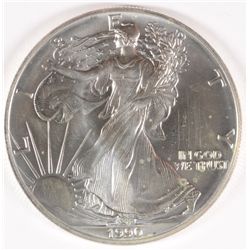 1990 AMERICAN SILVER EAGLE, GEM!