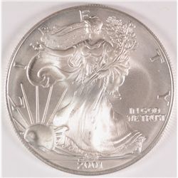 2001 AMERICAN SILVER EAGLE, GEM!!