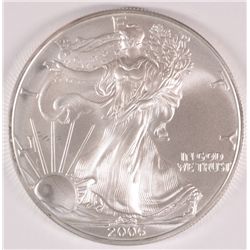 2006 AMERICAN SILVER EAGLE, GEM!