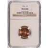 Image 1 : 1951 LINCOLN CENT, NGC MS-66! RED! SCARCE!