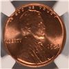 Image 2 : 1951 LINCOLN CENT, NGC MS-66! RED! SCARCE!