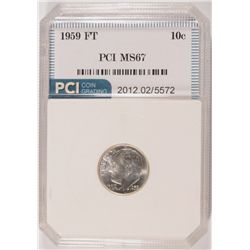1959 ROOSEVELT DIME, PCI MS-67 FULL TORCH RARE!!