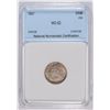 Image 1 : 1857 SEATED LIBERTY DIME NNC MS-62