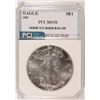 Image 1 : 1987 AMERICAN SILVER EAGLE, PCI MS-70! RARE!  TRENDS PRICE  $2500.00