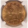 Image 2 : 1895 $10 GOLD LIBERTY NGC MS-63