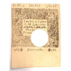1780 TWO SHILLINGS & SIX PENCE COLONIAL CONNECTICUT