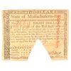 Image 1 : 1780 $8 COLONIAL MASSACHUSSETTS