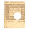 Image 2 : 1780 NINE PENCE COLONIAL CONNECTICUT