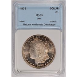 1880-S MORGAN DOLLAR NNC MS-65 DMPL