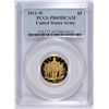 Image 1 : 2011-W $5 PROOF UNITED STATES ARMY COMMEMORATIVE PCGS PR-69 DCAM
