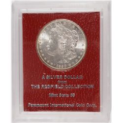 1890-S MORGAN SILVER DOLLAR REDFIELD COLLECTION MS65