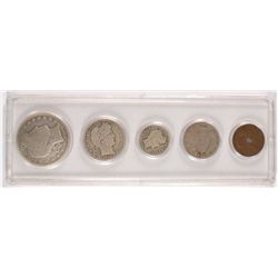 1910 BARBER, V NICKEL & LINCOLN SET