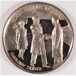 1972 SILVER MEDAL OF THE MONTH SOCIETY 42 GRAMS .999 SILVER