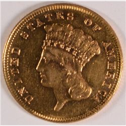 1868 $3 GOLD MS-62 (RARE)