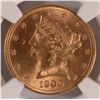 Image 2 : 1900 $5 GOLD LIBERTY NGC MS-65